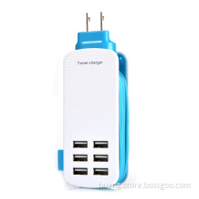 Customize LOGO Travel Charger with 6 USB Ports